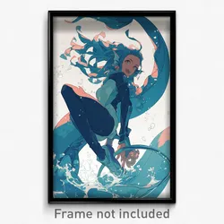 Anime Art Poster - Eel Feeling Hatred Wearing Oceanic Back Seamed Legwear