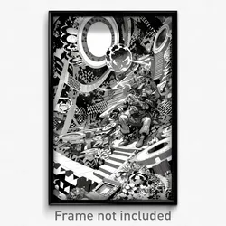 Art Poster - Massive Resting Place (Psychedelic Trippy Weird 11x17 Print)