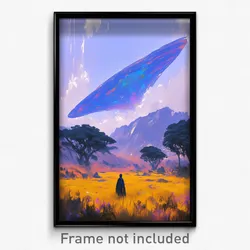 Art Poster - Active Meadow (Psychedelic Trippy Weird 11x17 Print)