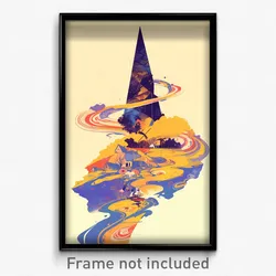 Art Poster - Distorted Wigwam (Psychedelic Trippy Weird 11x17 Print)