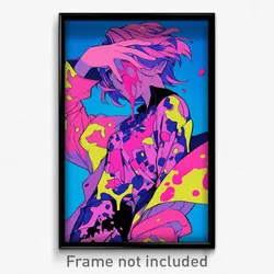Anime Art Poster - Man Feeling Schadenfreude Wearing Posh Pink Jacket (Print)