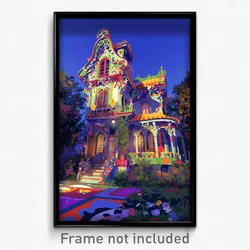 Art Poster - Miniature Manse (Psychedelic Trippy Weird 11x17 Print)