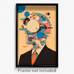 Art Poster - Ordinary Visage (Psychedelic Trippy Weird 11x17 Print)