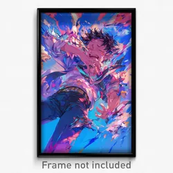 Anime Art Poster - Man Feeling Jubilation Wearing Advanced Torn Pants (Print)