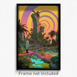 Art Poster - Massive Resting Place (Psychedelic Trippy Weird 11x17 Print)