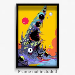 Art Poster - Novel Earthworks (Psychedelic Trippy Weird 11x17 Print)