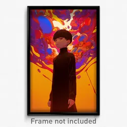 Anime Art Poster - Boy Feeling Hope Wearing Brown Turtleneck Dress (Print)