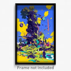 Art Poster - Shady Demesne (Psychedelic Trippy Weird 11x17 Print)