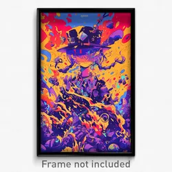 Art Poster - Shiny Furnace (Psychedelic Trippy Weird 11x17 Print)