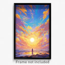 Art Poster - Heavenly Vista (Psychedelic Trippy Weird 11x17 Print)