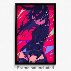 Anime Art Poster - Girl Feeling Grumpiness, Husky Sleeves Pushed Up (Print)