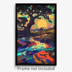 Art Poster - Grand Marsh (Psychedelic Trippy Weird 11x17 Print)