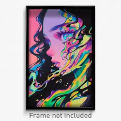 Art Poster - Quirky Crop (Psychedelic Trippy Weird 11x17 Print)