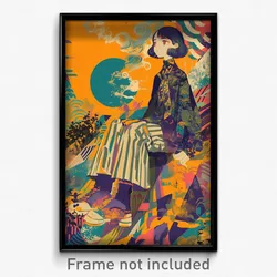 Art Poster - Golden Camp (Psychedelic Trippy Weird 11x17 Print)