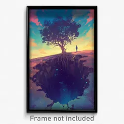Art Poster - Interesting Sinkhole (Psychedelic Trippy Weird 11x17 Print)