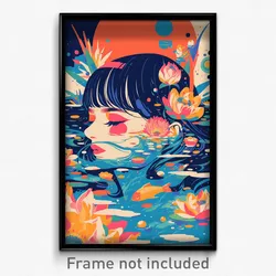 Art Poster - Little Ocean (Psychedelic Trippy Weird 11x17 Print)