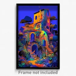 Art Poster - Remarkable Hovel (Psychedelic Trippy Weird 11x17 Print)