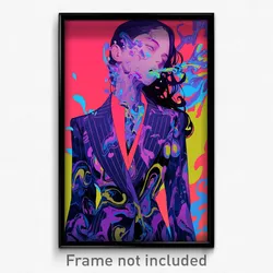 Anime Art Poster - Woman Feeling Aversion Wearing Wild Business Suit (Print)