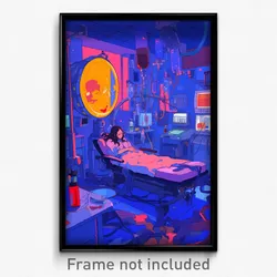 Art Poster - Outlandish Hospital (Psychedelic Trippy Weird 11x17 Print)