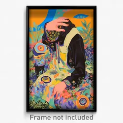 Art Poster - Man Feeling Idleness Wearing Adventurous Apron (Print)