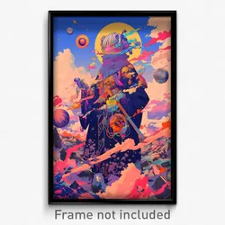 Art Poster - Beloved Country (Psychedelic Trippy Weird 11x17 Print)