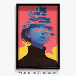 Art Poster - Unwelcoming University (Psychedelic Trippy Weird 11x17 Print)