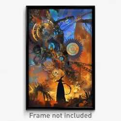 Art Poster - Virtual Camp (Psychedelic Trippy Weird 11x17 Print)