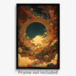 Art Poster - Antique Crater (Psychedelic Trippy Weird 11x17 Print)