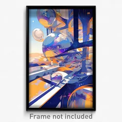 Art Poster - Distinct Pavillion (Psychedelic Trippy Weird 11x17 Print)