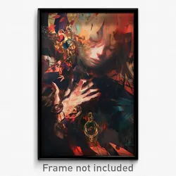 Art Poster - Muted Fairy Ring (Psychedelic Trippy Weird 11x17 Print)
