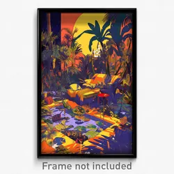 Art Poster - Wild Resting Place (Psychedelic Trippy Weird 11x17 Print)