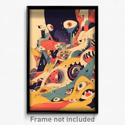 Art Poster - Busy Province (Psychedelic Trippy Weird 11x17 Print)