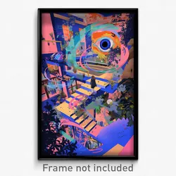 Art Poster - Complicated Movie Studio (Psychedelic Trippy Weird 11x17 Print)