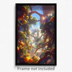 Art Poster - Gigantic Orchard (Psychedelic Trippy Weird 11x17 Print)