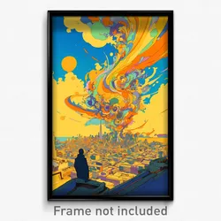 Art Poster - Whopping San Francisco (Psychedelic Trippy Weird 11x17 Print)