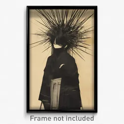 Art Poster - Sea Urchin Feeling Liking Wearing Penitent Bat Hair Ornament
