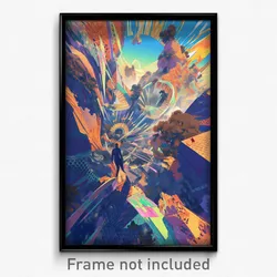 Art Poster - Acclaimed Chute (Psychedelic Trippy Weird 11x17 Print)