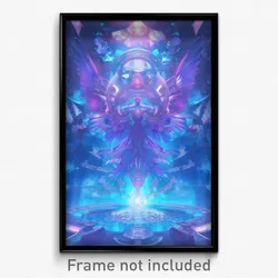 Art Poster - Flickering Sanctuary (Psychedelic Trippy Weird 11x17 Print)
