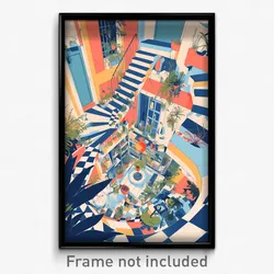 Art Poster - Distorted Aisle (Psychedelic Trippy Weird 11x17 Print)