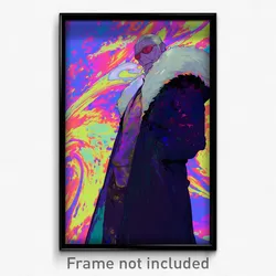 Anime Art Poster - Man Feeling Astonished Wearing Amazing Fur Trim (Print)