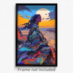 Art Poster - Humongous Dunes (Psychedelic Trippy Weird 11x17 Print)