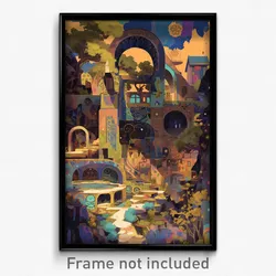 Art Poster - Wild Treasury (Psychedelic Trippy Weird 11x17 Print)