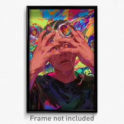 Anime Art Poster - Man Feeling Perplexed Wearing Bronze Maid Headdress (Print)