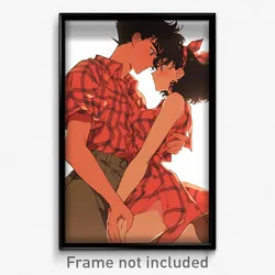 Anime Art Poster - Flycatchers Feeling Fondness Wearing Filthy Checkered Dress