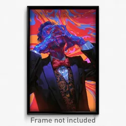 Anime Art Poster - Man Feeling Attraction Wearing Rich Red Bowtie (Print)