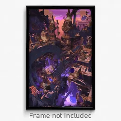 Art Poster - Complex Acropolis (Psychedelic Trippy Weird 11x17 Print)