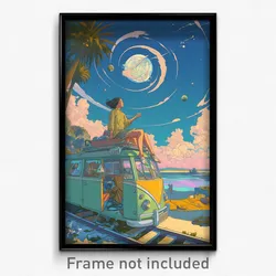 Art Poster - Sweet Avenue (Psychedelic Trippy Weird 11x17 Print)