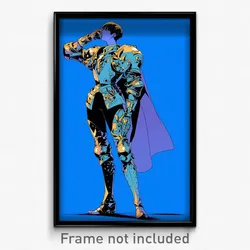 Art Poster - Boy Feeling Cynicism Wearing Creative Plate Armor (Print)