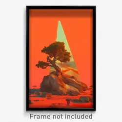 Art Poster - Accurate Stone (Psychedelic Trippy Weird 11x17 Print)