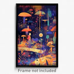 Art Poster - Old Fashioned Dreamscape (Psychedelic Trippy Weird 11x17 Print)